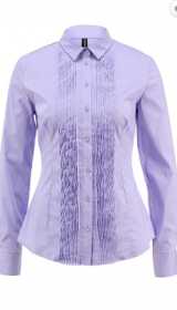 Сиреневая блузка рубашка
