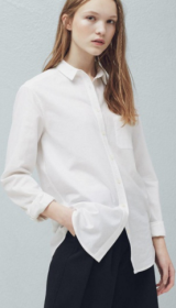 Свободная белая блузка