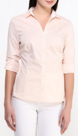 Бледно-розовая женская рубашка