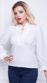 Блузка белая с рюшами, Diolche