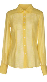 Рифленая полоска желтая блузка